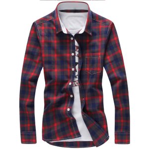 5XL Plaid Shirts Men Checkered Shirt Brand 2026 New Fashion Button Down Long Sleeve Casual Shirts Plus Size Drop Shipping