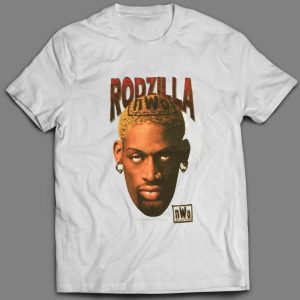 Vintage 90 Rodzilla T-Shirt Dennis Rodman 1Nwo Tee 1998 Size S-5Xl cotton tshirt men summer fashion t-shirt euro size