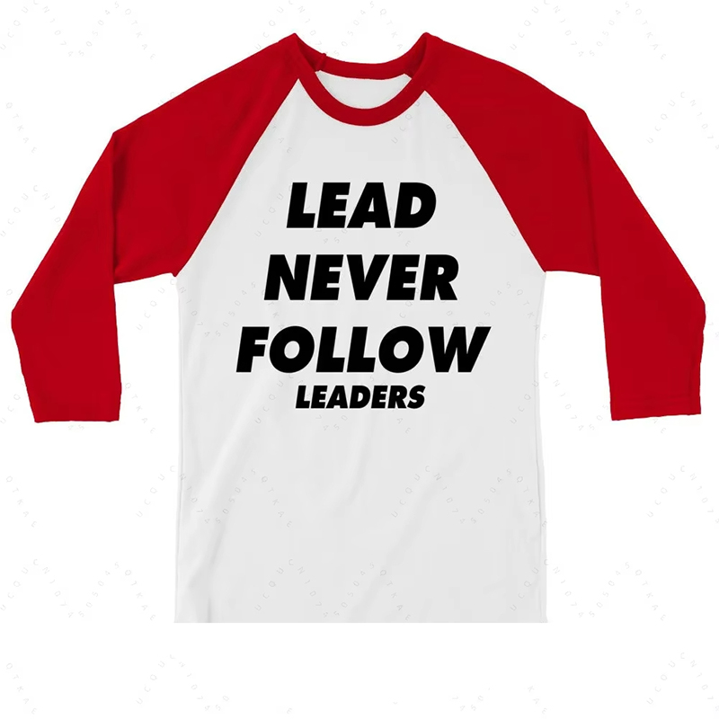 Leaders 3D Printed Unisex Casual T-shirt Harajuku Street Round Neck Long Sleeve Men's Tee