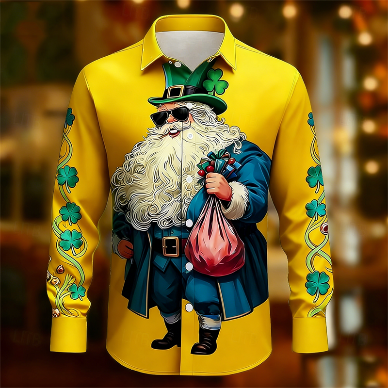 New Long Sleeved High End Men's Shirt 3D Flower Printed Street Photography Merchant Style Shirt Loose Comfortable Top