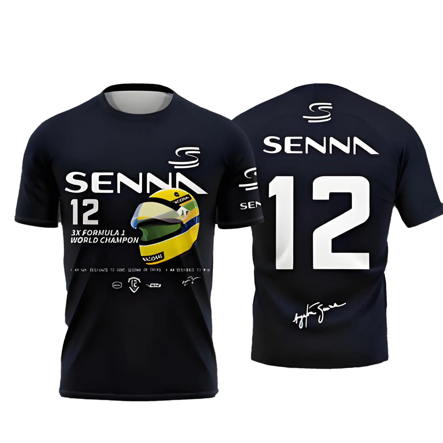 Limited Edition Ayrton Senna Commemorative T-Shirt | New 2026, Casual Short-Sleeve Sports