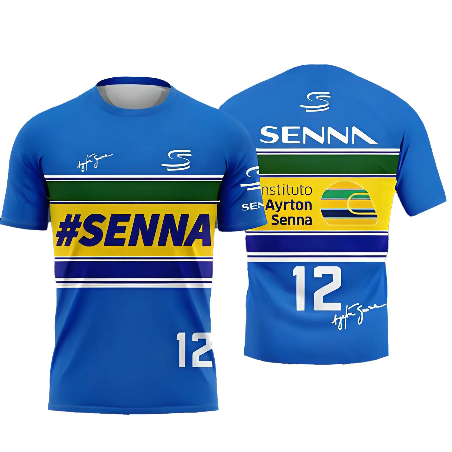 Limited Edition Ayrton Senna Commemorative T-Shirt | New 2026, Casual Short-Sleeve Sports