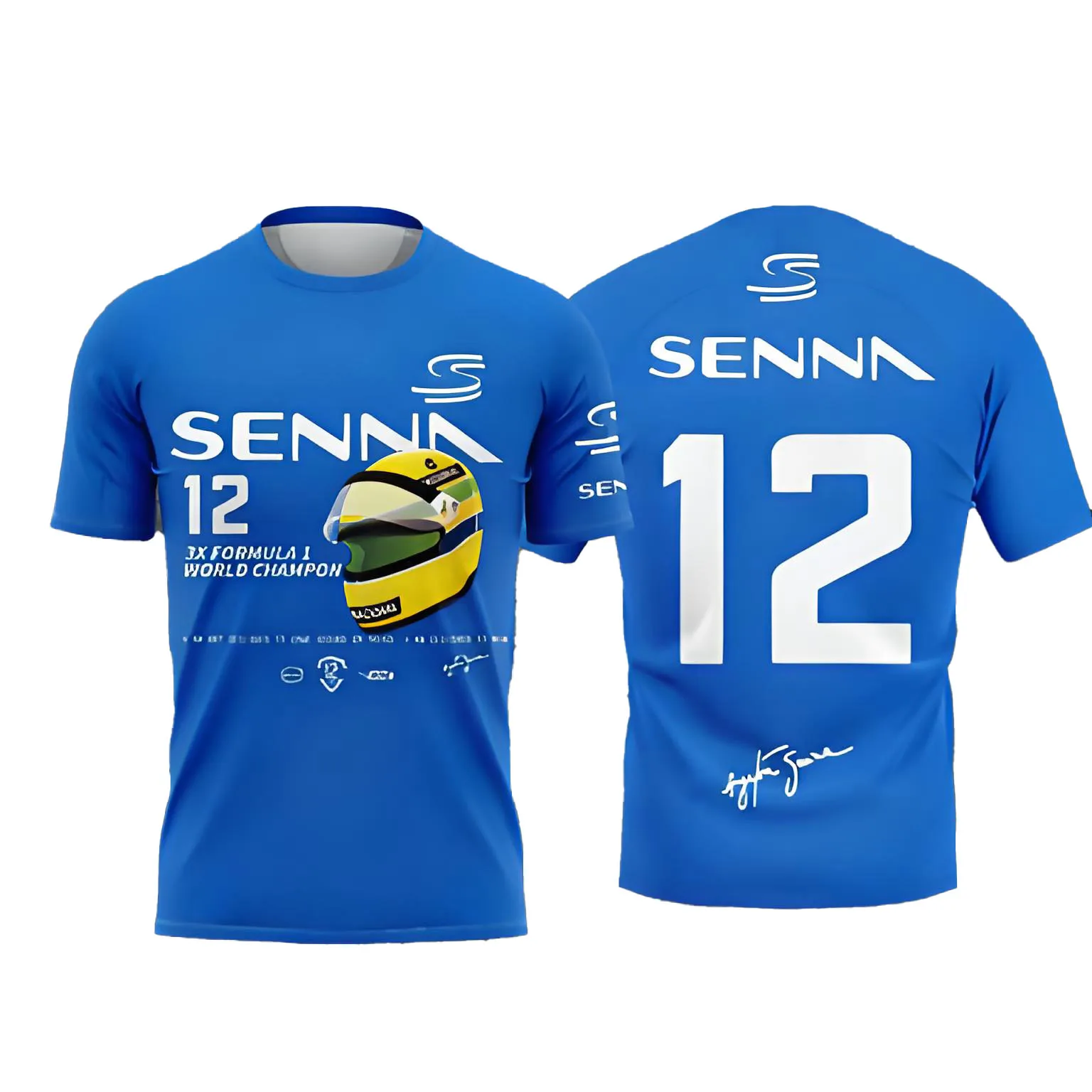 Limited Edition Ayrton Senna Commemorative T-Shirt | New 2026, Casual Short-Sleeve Sports