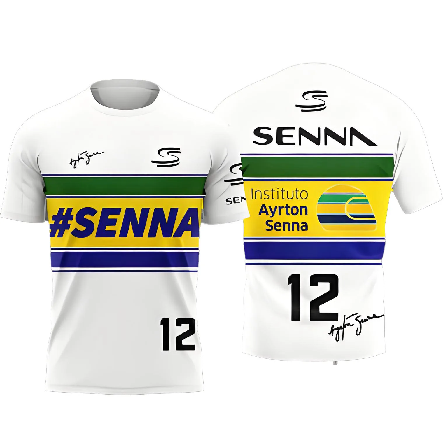 Limited Edition Ayrton Senna Commemorative T-Shirt | New 2026, Casual Short-Sleeve Sports