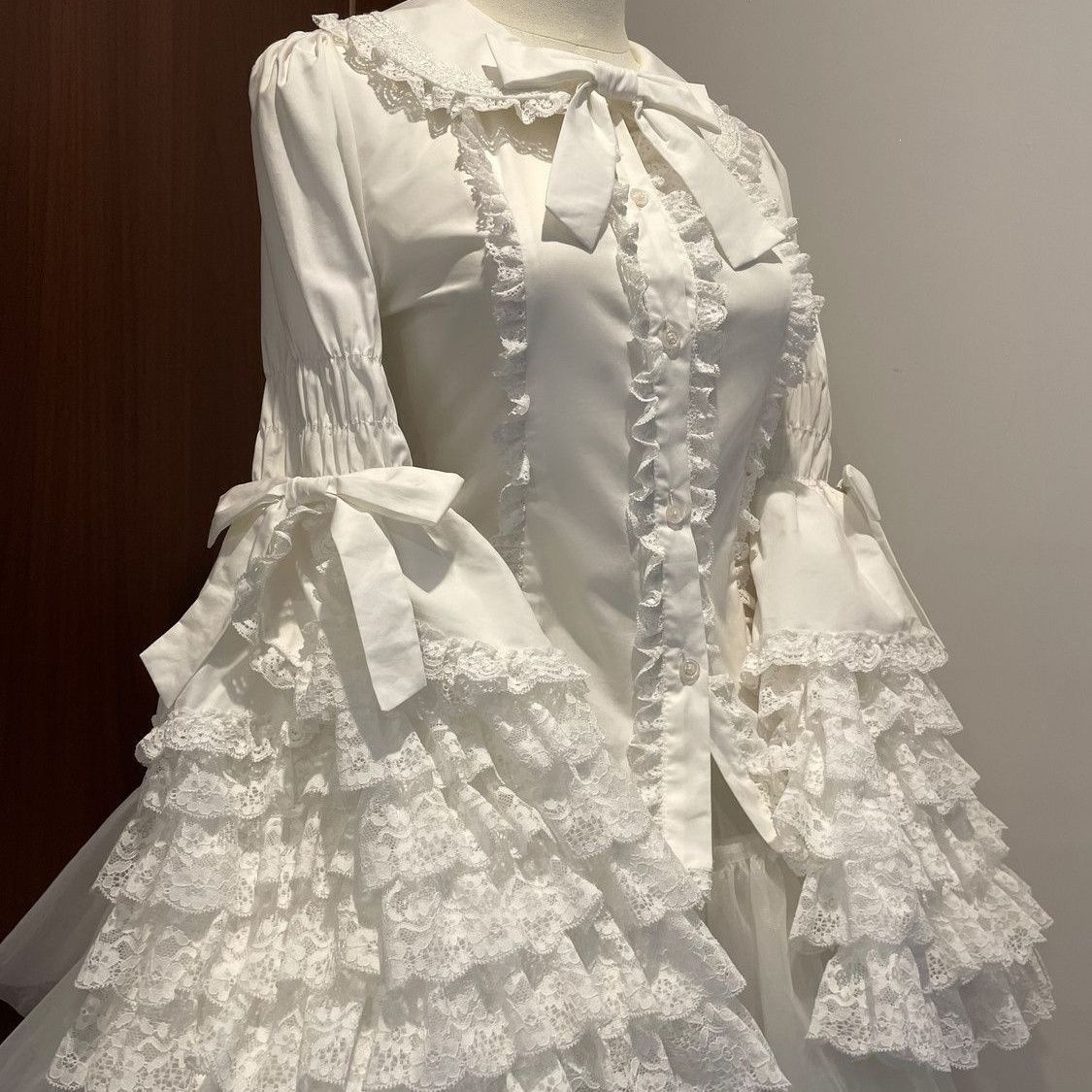 Lace Doll Style Lolita Princess Sleeve Shirt, Long Sleeve Multifunctional Spring and Autumn Top, Cute Lolita Inside