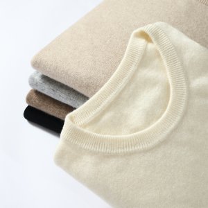 Summer New Men’s High-Quality Round Neck Knitted Shirt Men’s Casual Short Sleeved 100% Cashmere Knitted Business Casual T-shirt
