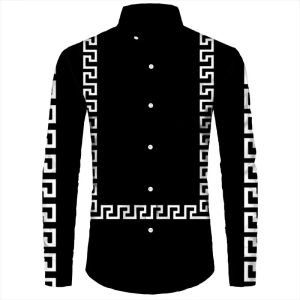 2024 New Fashion Popular Plaid Striped Men’s Button-Down Shirt Casual Everyday Men’s Top Plus Size 6XL